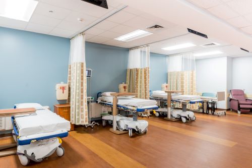Hospital flooring installation